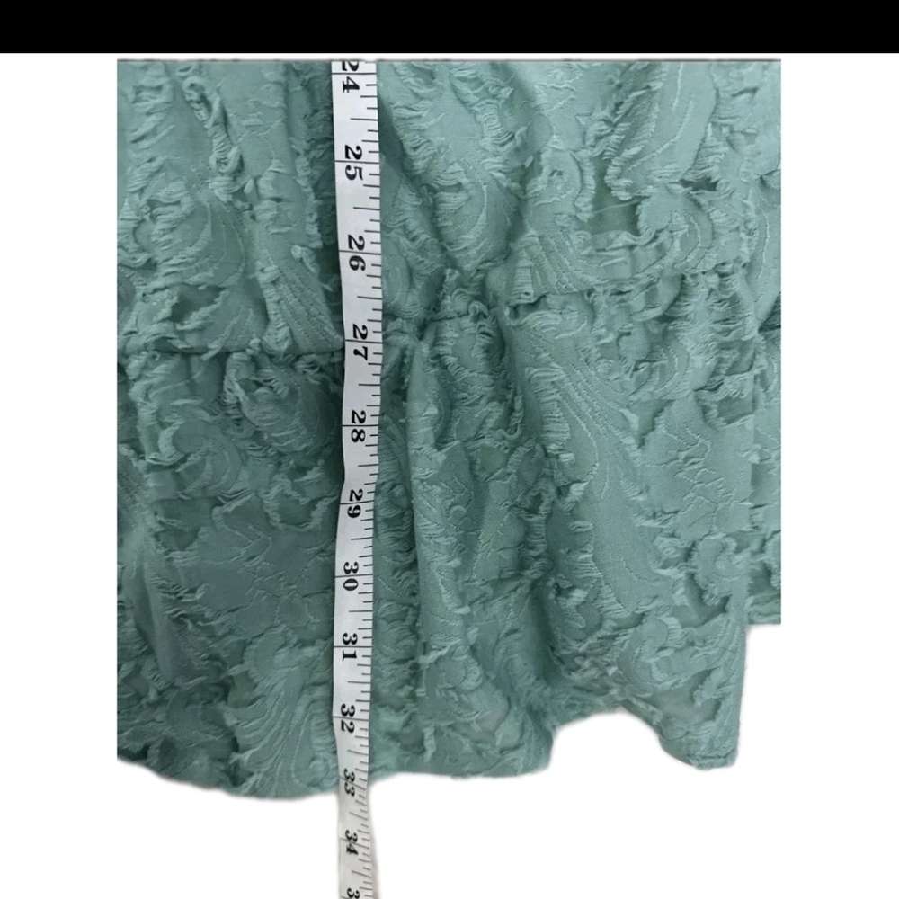 NWOT Lauren Conrad Aqua Spring Dress textured tie back Womens M BOHO - Picture 6 of 9